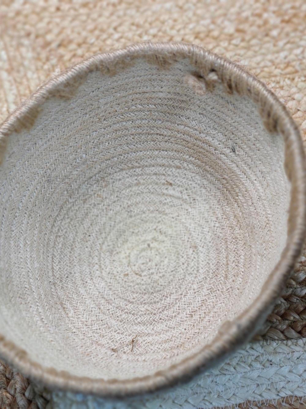Handcrafted Cream Woven Storage Basket - Neutral Home Accent